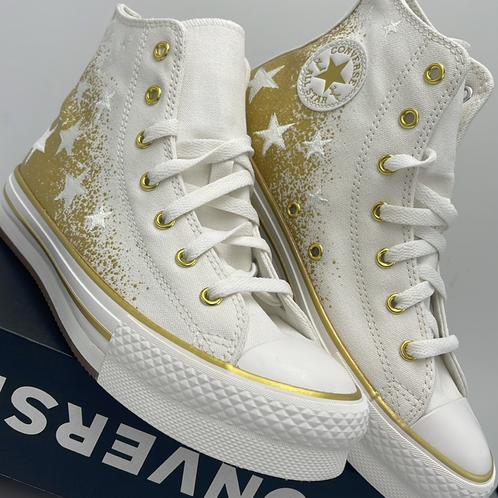 Converse WMNS High-Top Sneakers A12877C
CTAS EVA LIFT HI
VINTAGE WHITE/GOLD - Picture 6 of 16